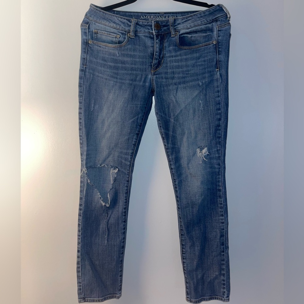 American Eagle Outtfitters Skinny Stretch Blue Size Short 8